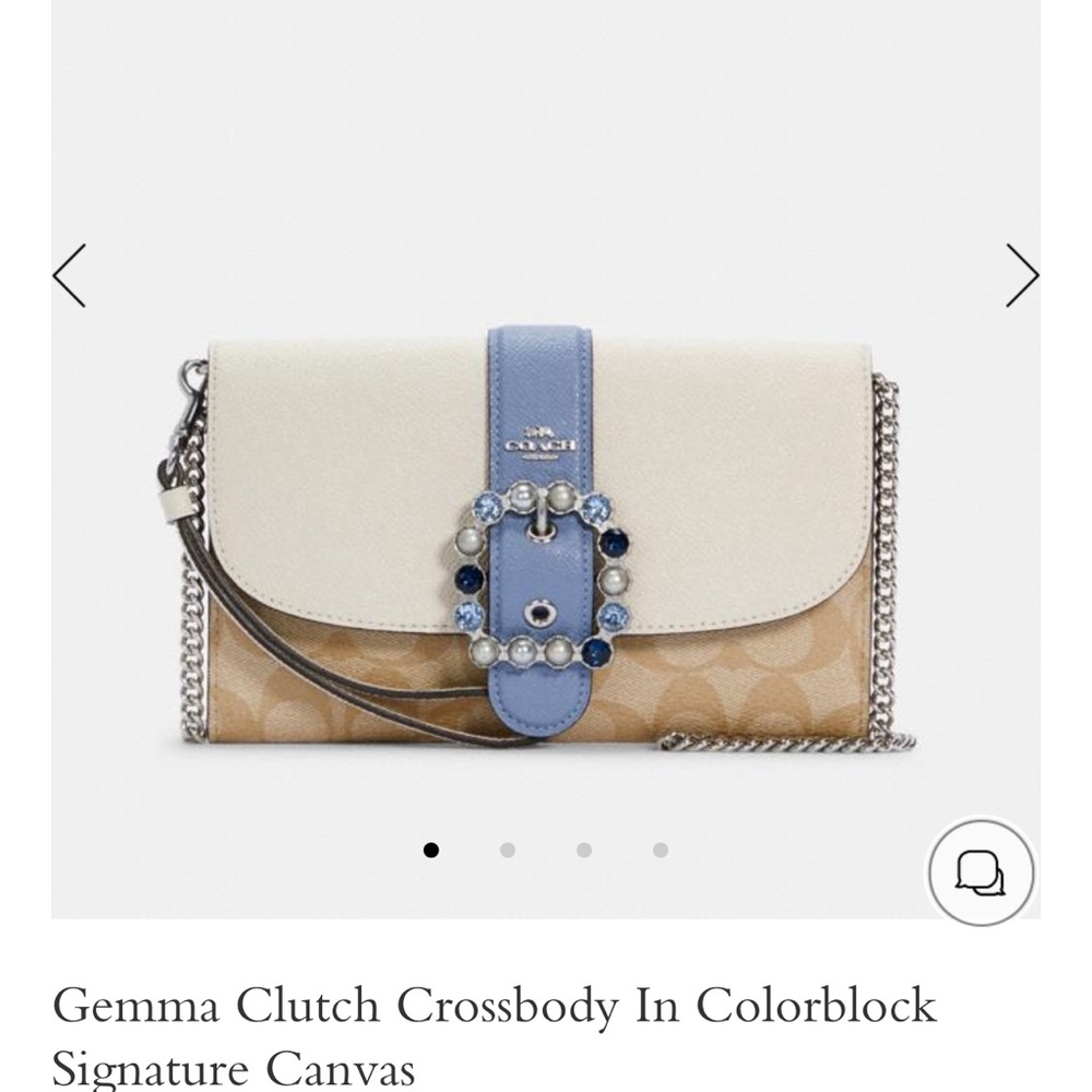 Coach Disney X Gemma Clutch Crossbody Sig Canvas